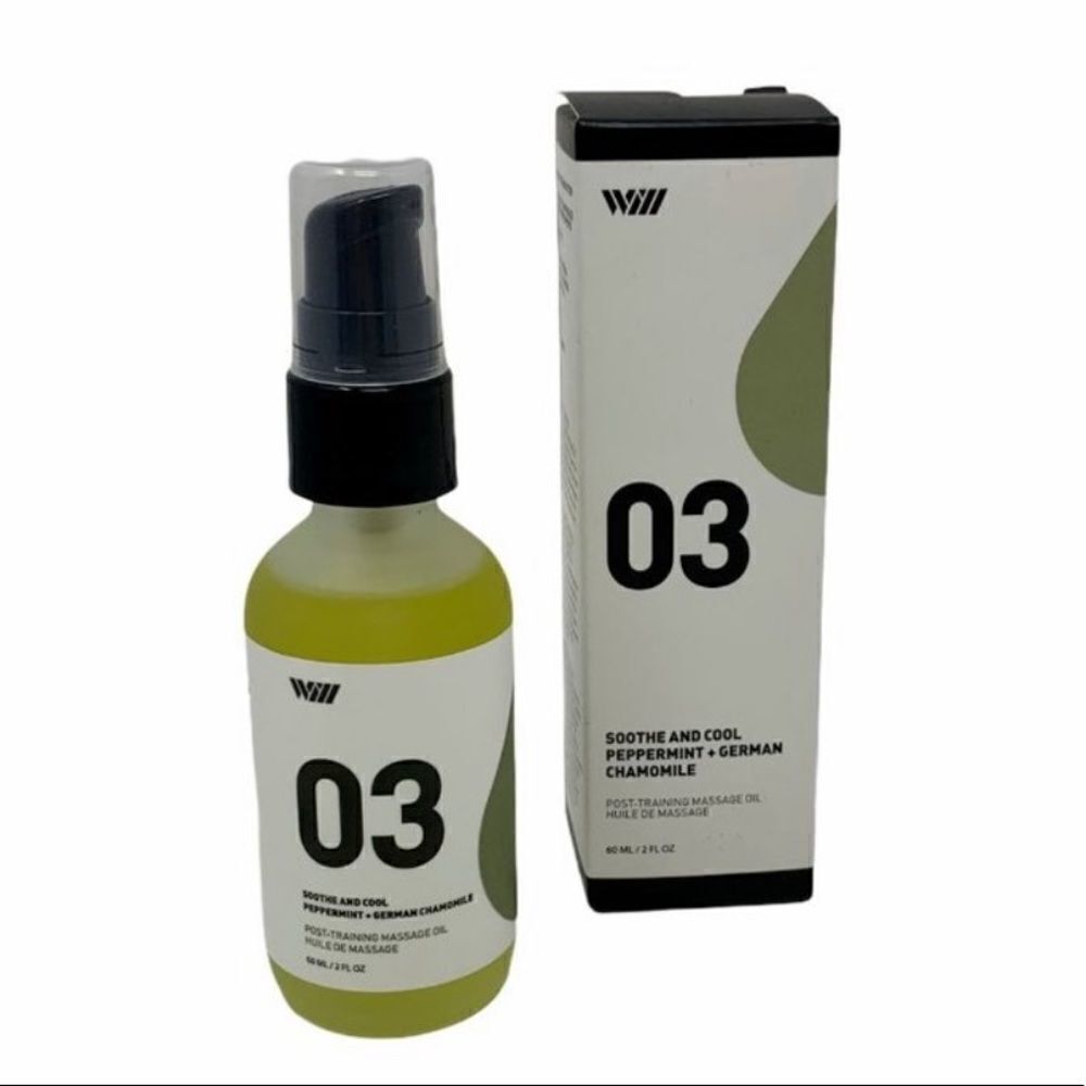 Way of Will 03 Soothe & Cool: Massage Oil - Peppermint + German Chamomile NWT